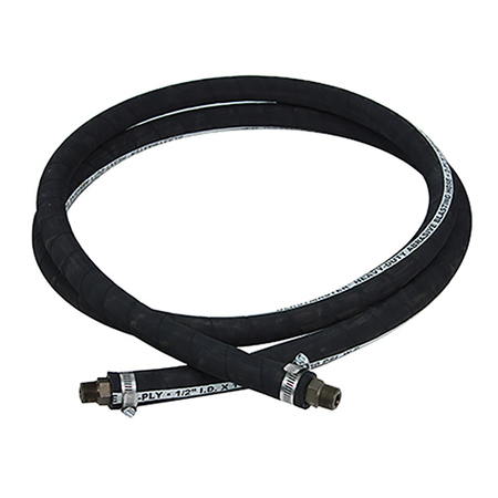 MARCO 1/2" ID x 25 Ft. Black Heavy-Duty Abrasive Blasting Hose with 10L174 10L850120